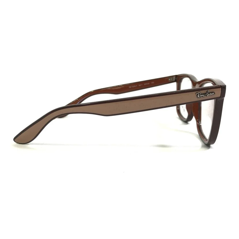 Ray-Ban Eyeglasses Frames RB7209-F 8211 Brown Beige Square Asian Fit 55-20-145